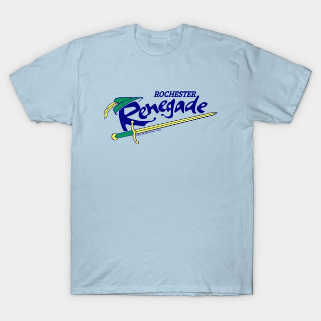 Defunct Rochester Renegade CBA Basketball 1992 T-Shirt by LocalZonly